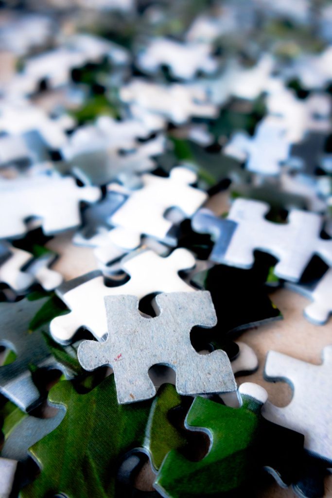 Colorful puzzle pieces representing how system bets combine multiple selections