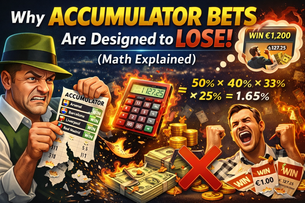why accumulator bets are designed to lose math explained 
