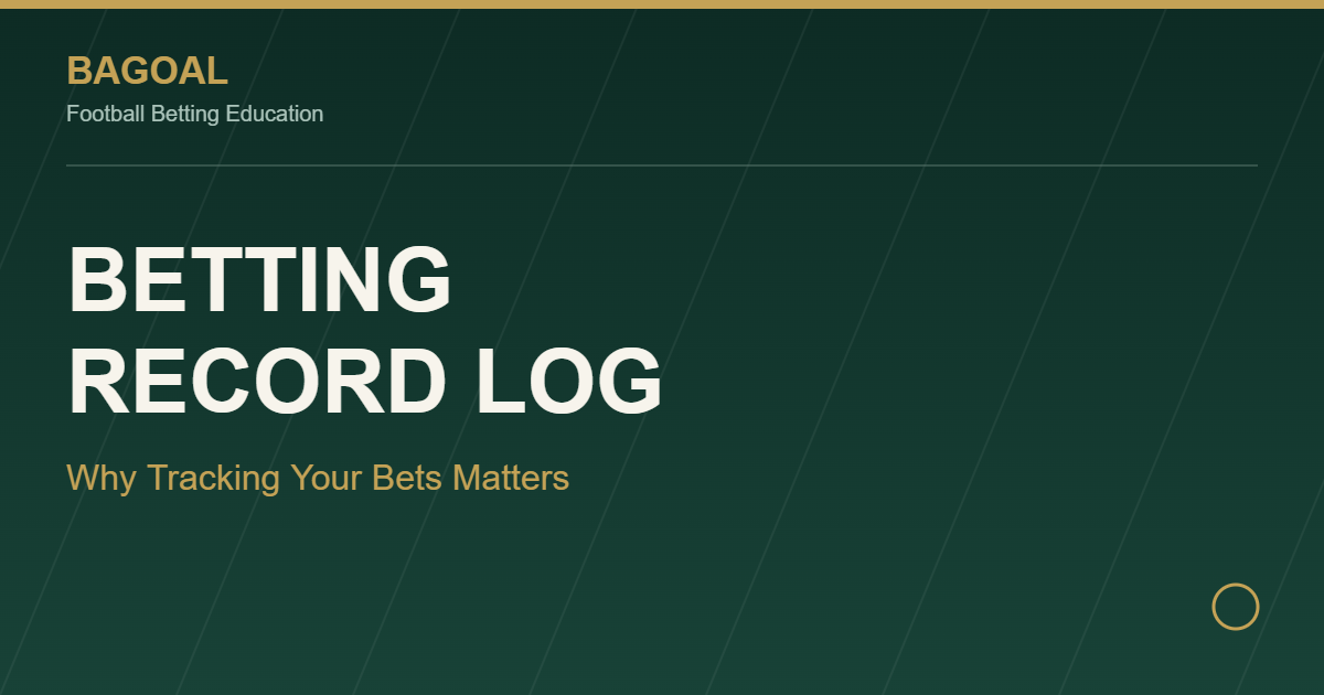 Betting record log tracking graphic
