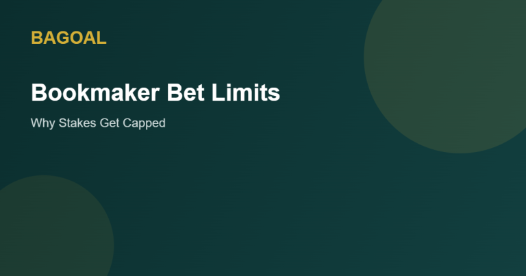 Bookmaker bet limits explained graphic
