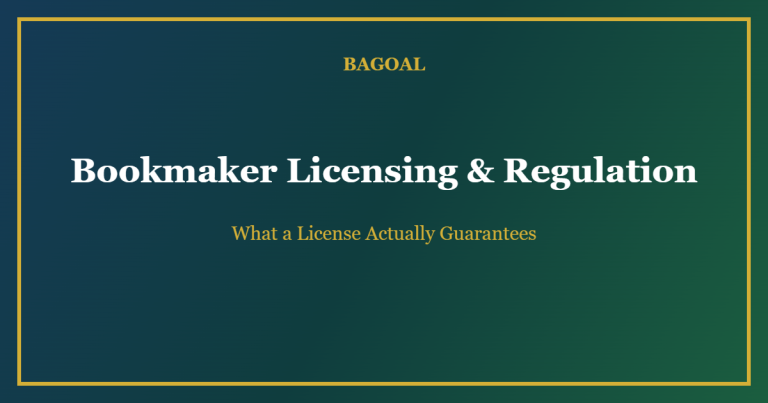 bookmaker licensing and regulation