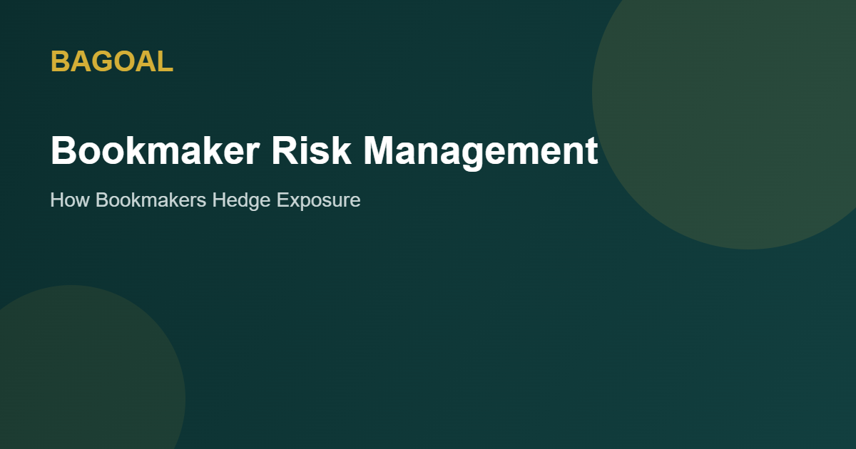 Bookmaker risk management explained graphic