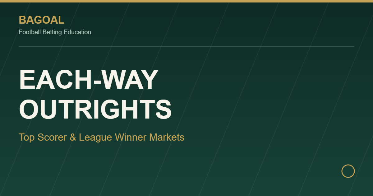 Each-way betting on outright markets graphic