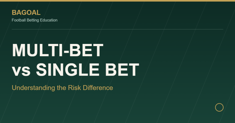 Multi-bet vs single bet risk comparison graphic