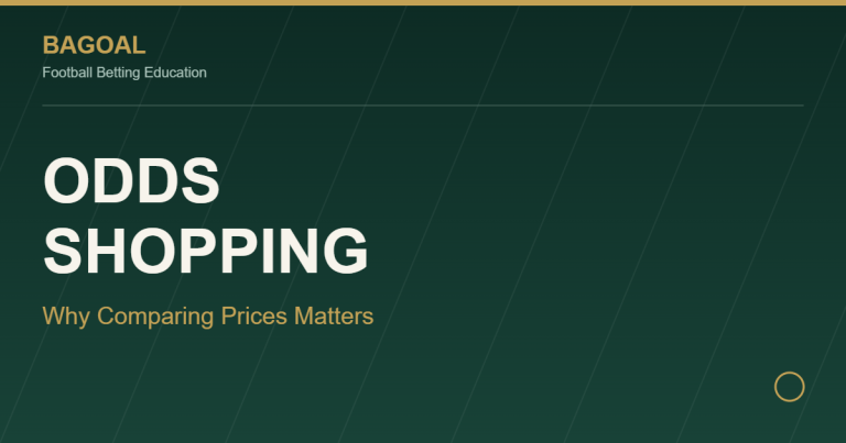 Odds shopping betting comparison graphic