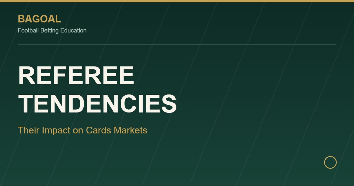 Referee tendencies and cards betting markets graphic