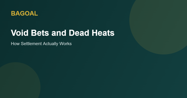 Void bets and dead heats explained graphic